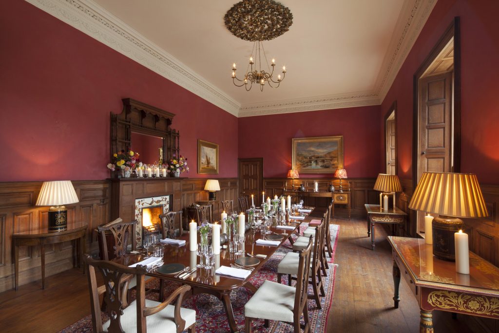 Boconnoc House smoking room drawing room interiors