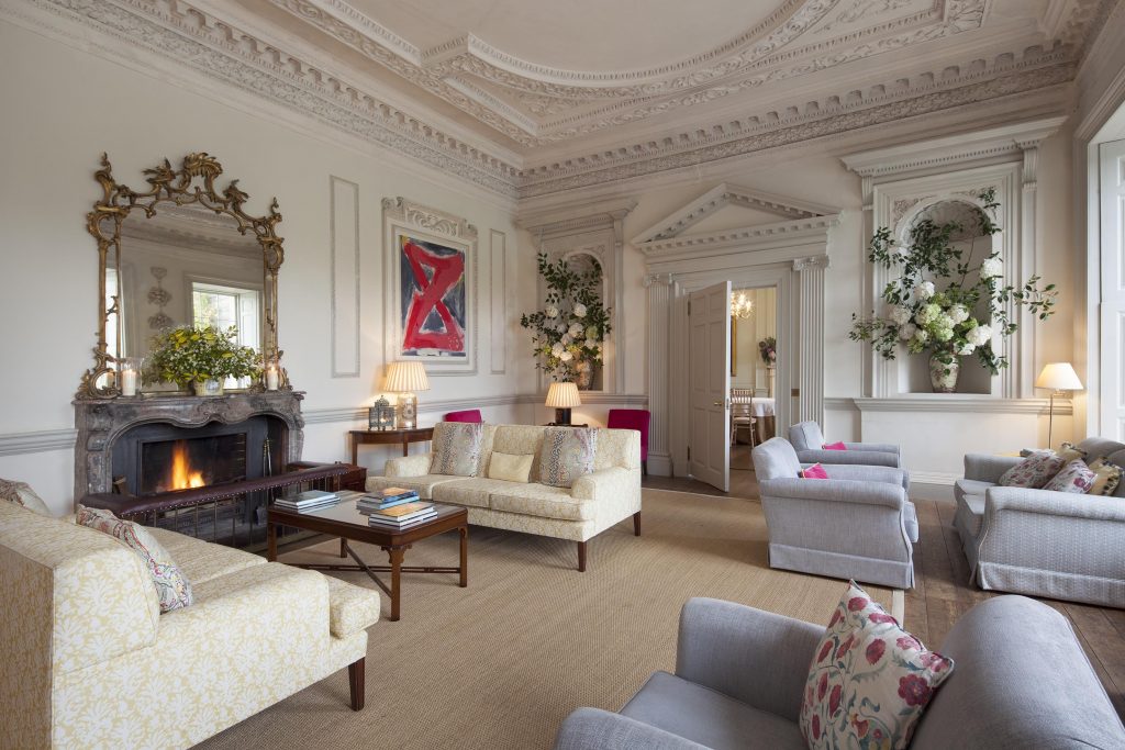 Boconnoc House smoking room drawing room interiors