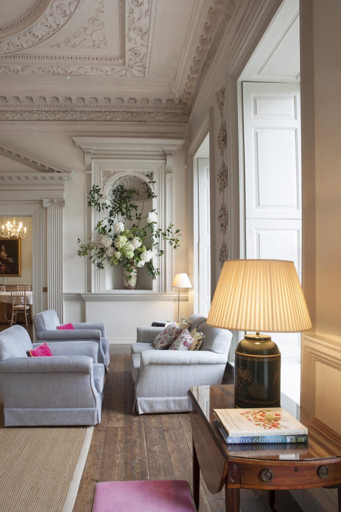 Boconnoc House smoking room drawing room interiors
