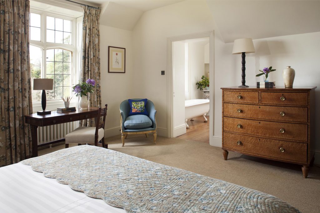 Interior design of hotel bedroom