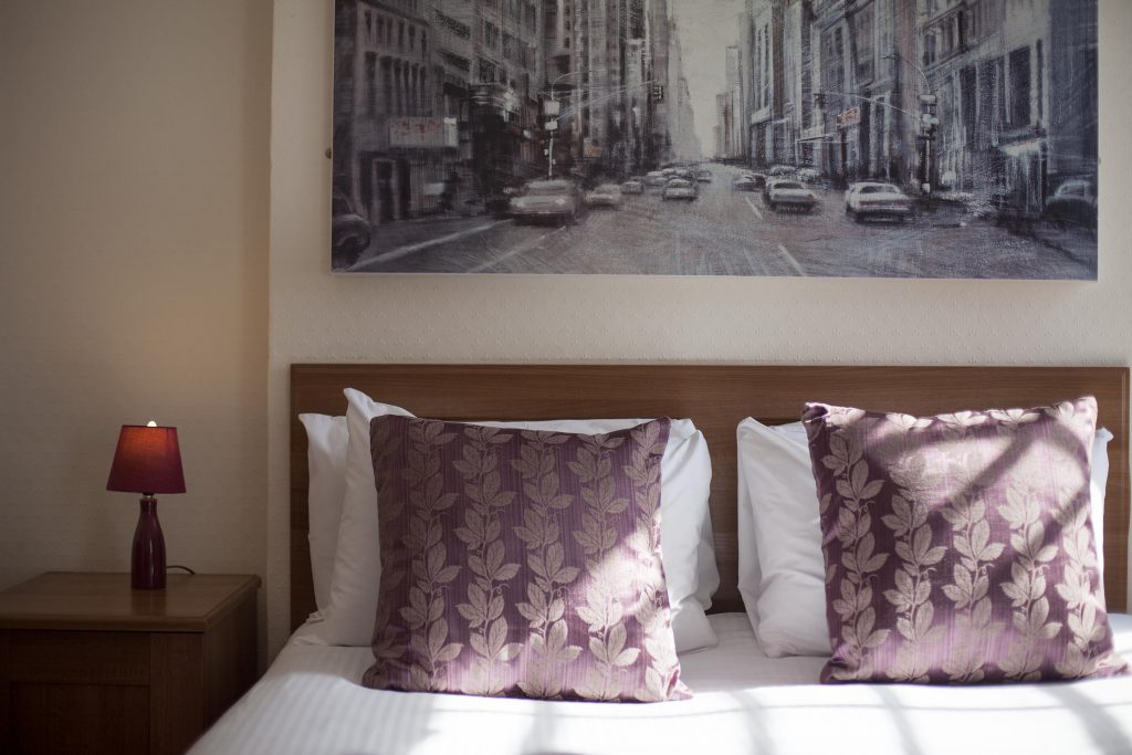 Bedroom shot by Simon Burt - hotel photographer Cornwall