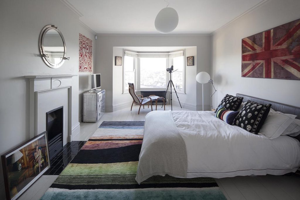 Photography of a bedroom for a Cornwall Estate Agent