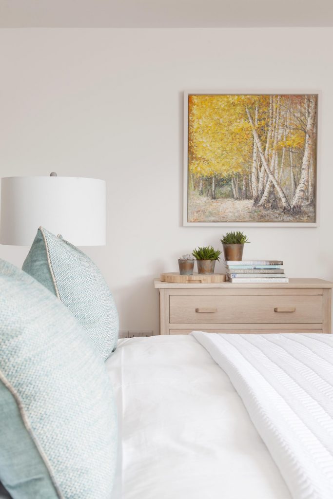 Cornwall Architecture Photographer: Interior photograph of a bedroom in Cornwall.