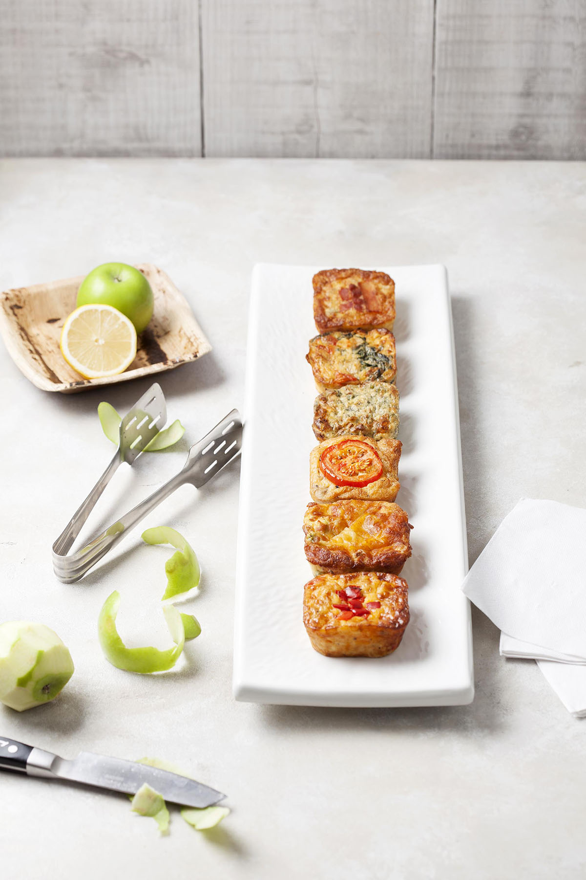 Crantock Bakery quiches and staff portraits