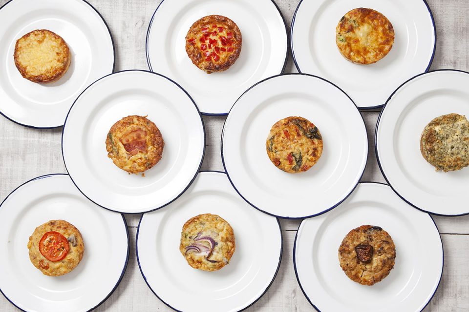 Crantock Bakery quiches and staff portraits