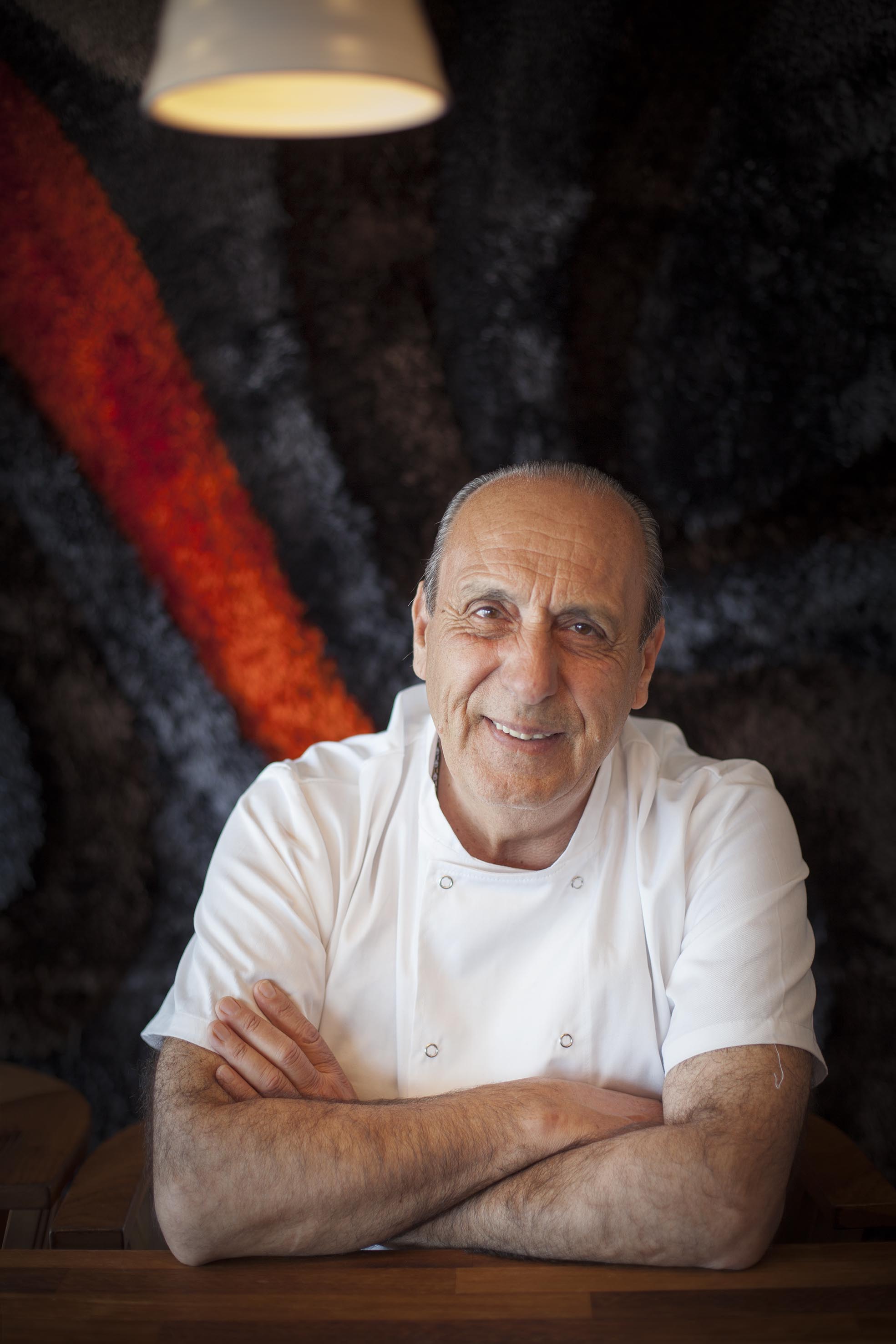 Headshot of Gennaro Contaldo with the new Cohort 12 at Fifteen Cornwall.