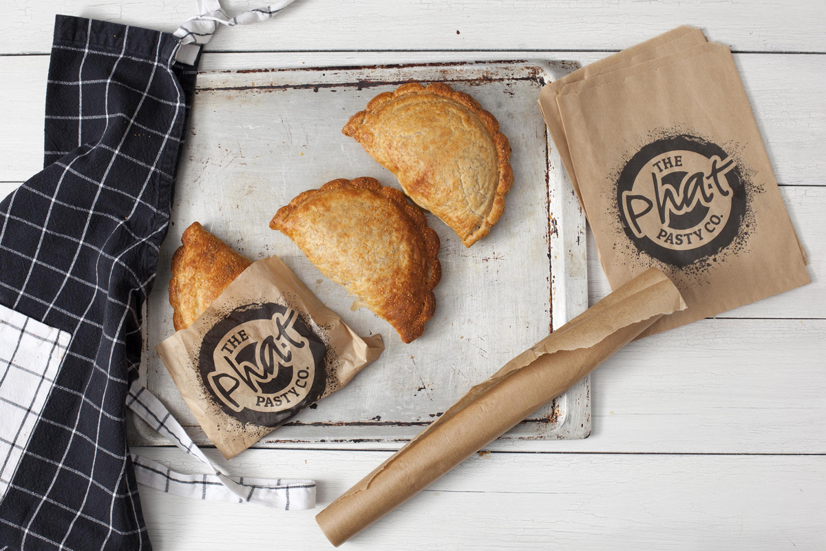 Pasties being packaged