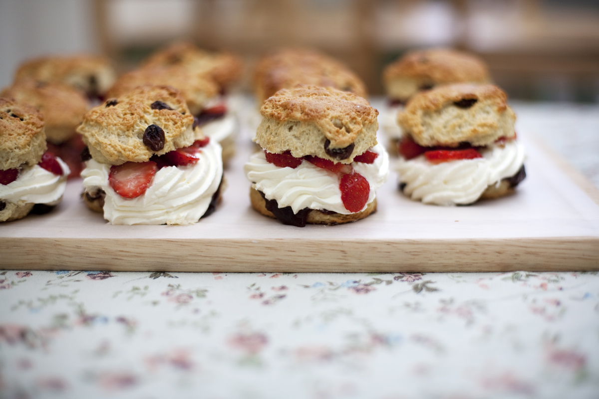 Scones ready to be eaten