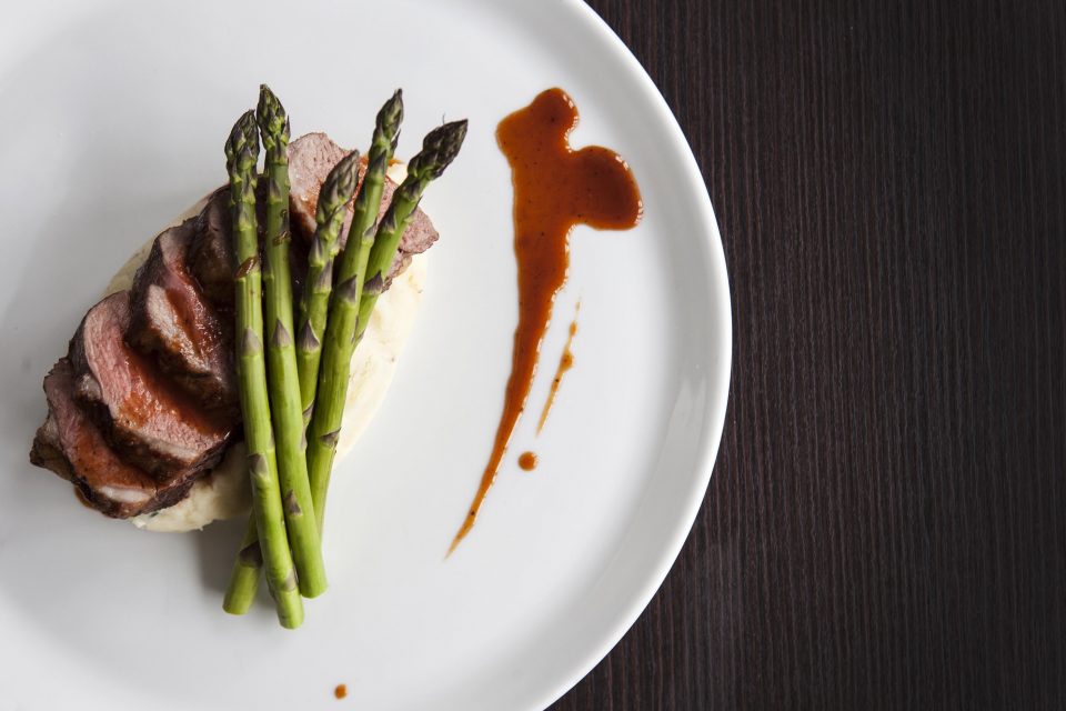 Roast asparagus meal