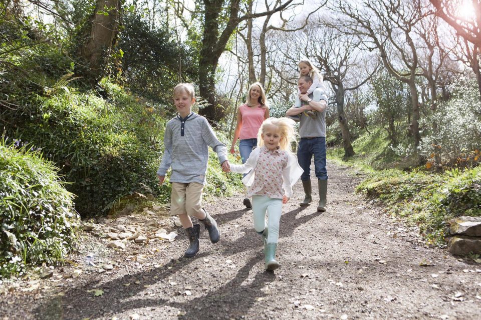 Family spending quality time together on holiday