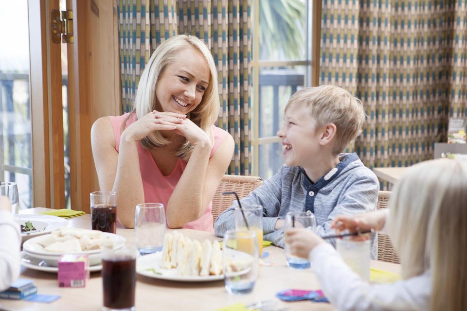 Family spending quality time together on holiday