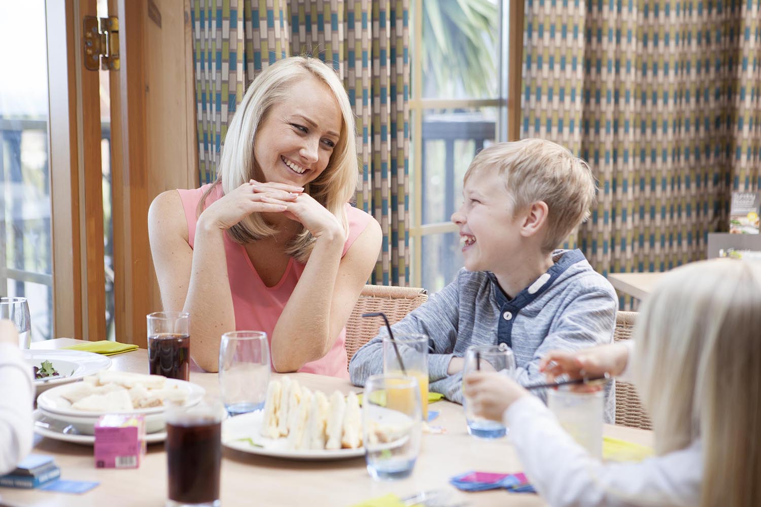 Family spending quality time together on holiday