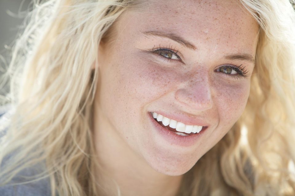 Beach headshot in Cornwall
