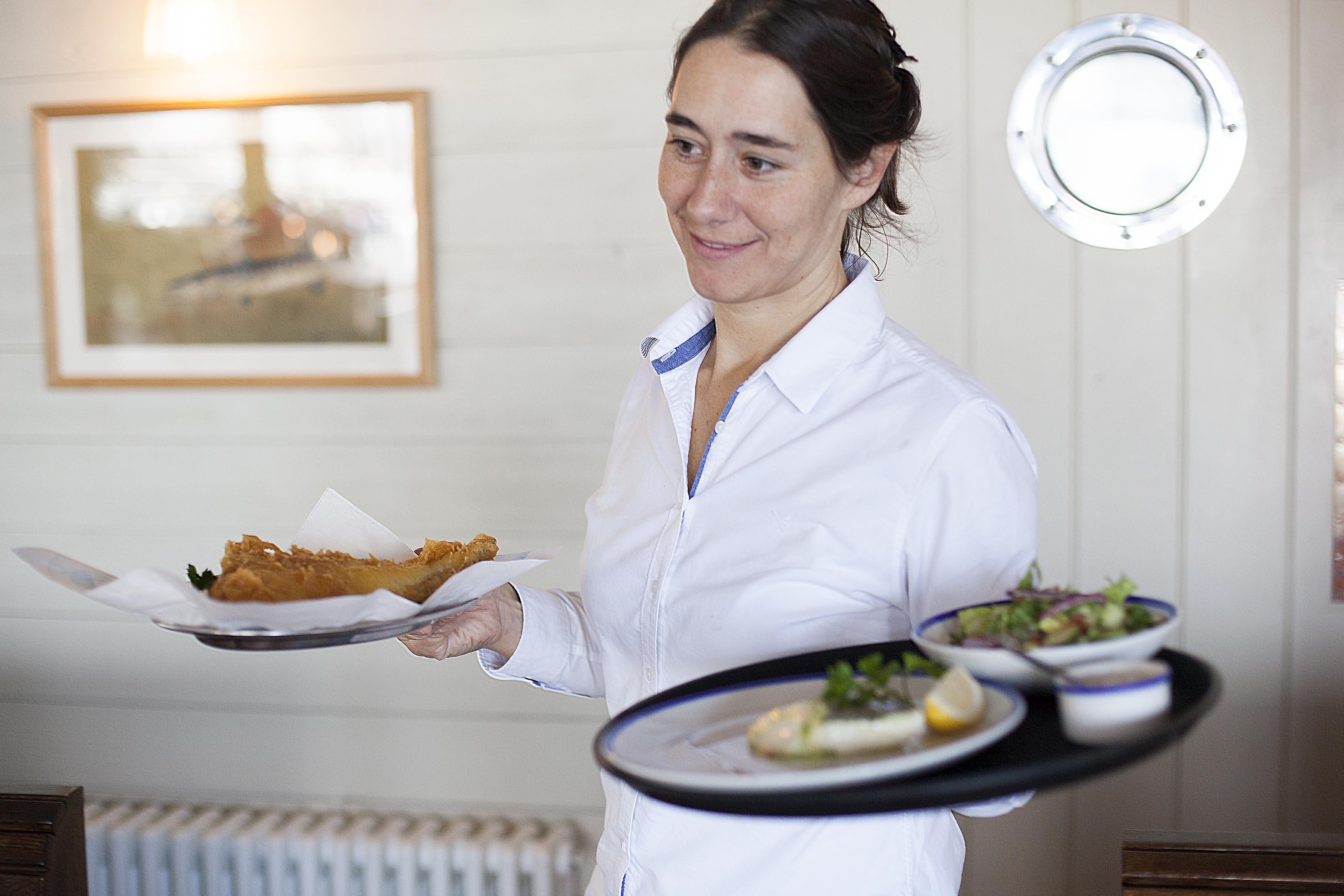 Waitress for Rockfish Cornwall