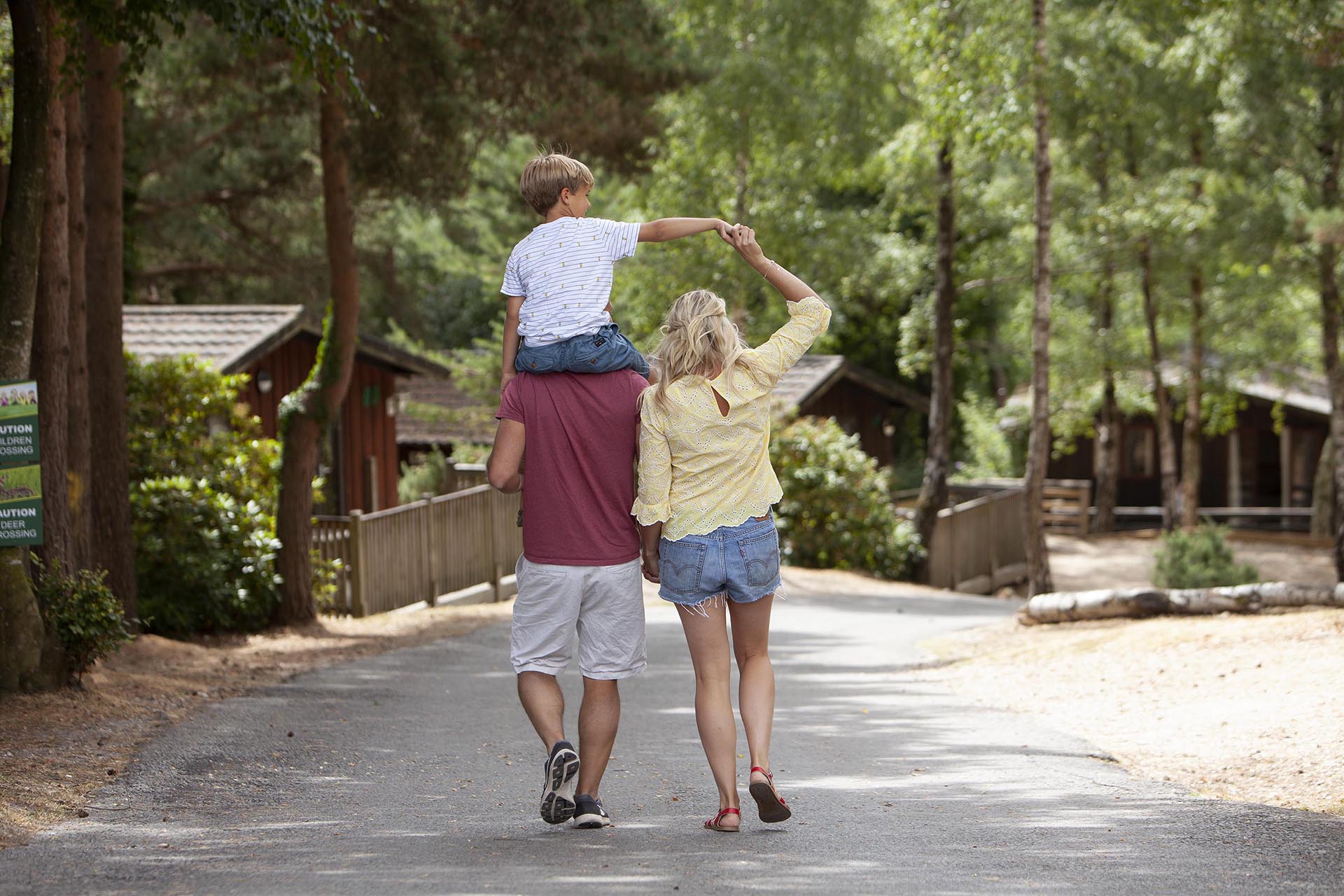 Family spending quality time together on holiday
