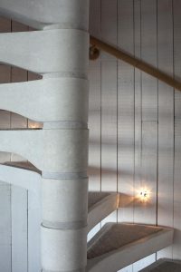 Carbis Bay beach villa No2 spiral staircase for Spiral UK.
