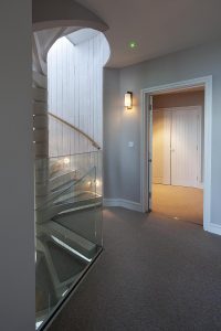 Carbis Bay beach villa No2 spiral staircase for Spiral UK.