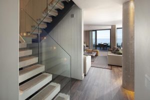 Carbis Bay beach villa No6 staircase for Spiral UK.