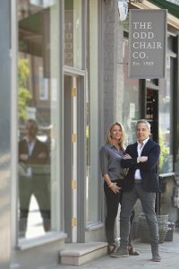 The Odd Chair Company Pinlico showroom London exterior and portraits of Mauritzio James Cook Victoria