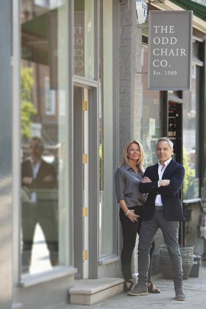 The Odd Chair Company Pinlico showroom London exterior and portraits of Mauritzio James Cook Victoria