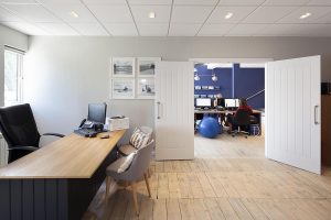 John Bray Cornish Holidays Rock office interiors and exteriors