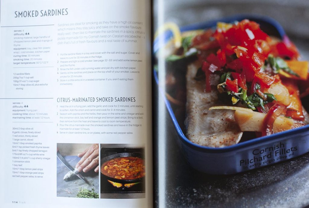 Smoked food cook book by James Strawbridge and photoshoot – Food and commercial photographer in Cornwall.