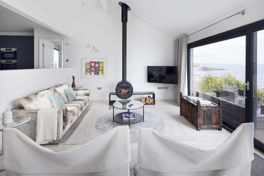 Interior of Mousehole coastal home Cornwall