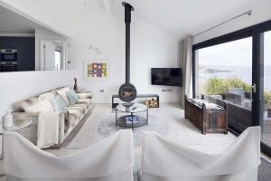 Interior of Mousehole coastal home Cornwall