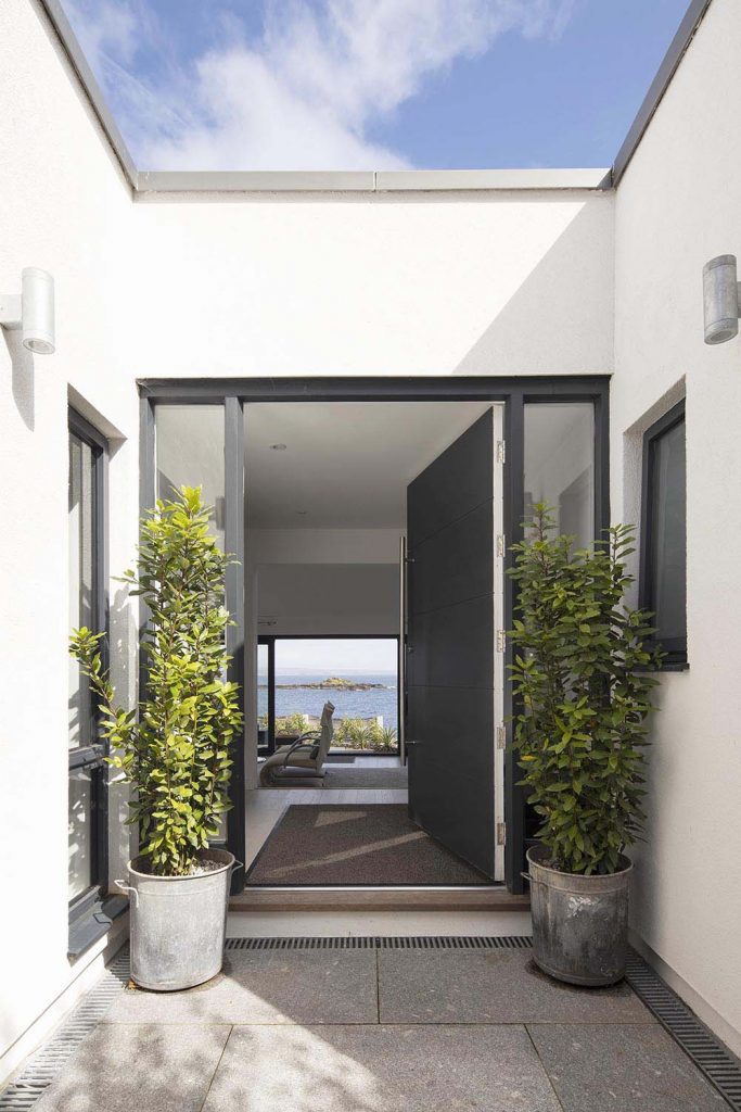 Entrance to coastal home in Mousehole in Cornwall