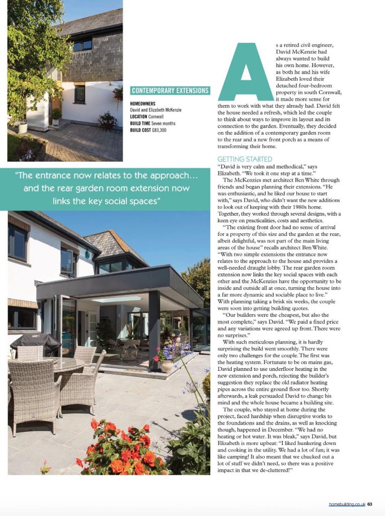 Tearsheet – Exteriors photographer in Cornwall