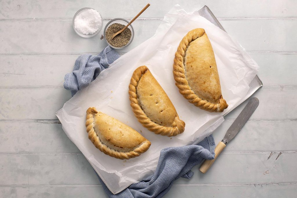 Pasties and pies for Rowes Bakery, Penryn, Cornwall
