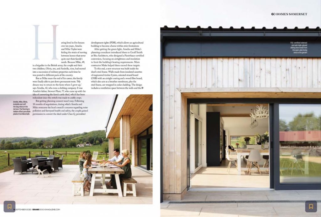 Amelia Taylor Barn conversion Somerset for Grand Designs mag