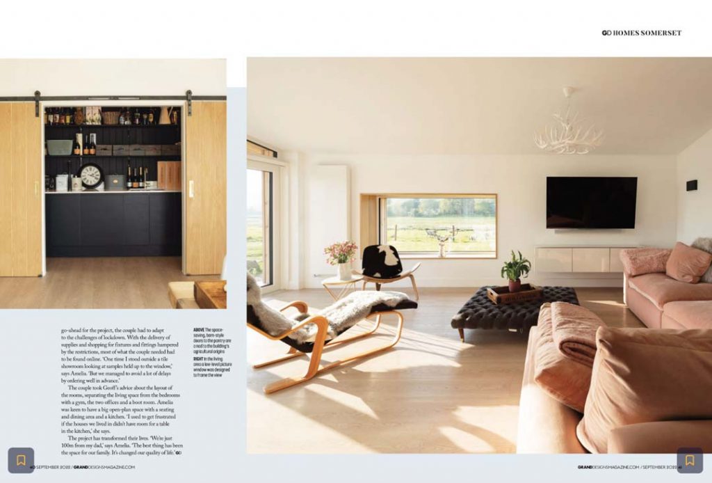 Amelia Taylor Barn conversion Somerset for Grand Designs mag